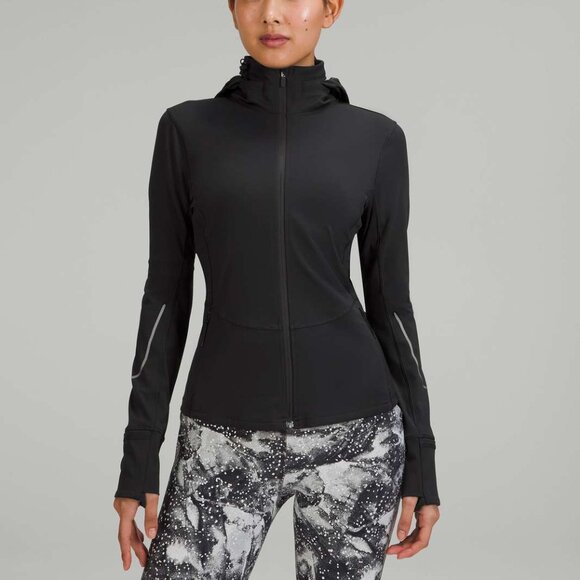 NWT Lululemon *Nulux Reflective Running Jacket, Sz 6, BLACK - Picture 1 of 10